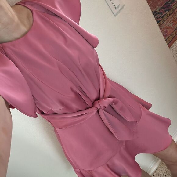 Keepsake the Label Pink Ruffle mini dress flutter 8 - Picture 5 of 9